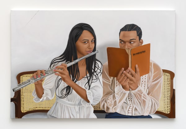 Gabriel Sanchez, Otorrinolaringología, 2022, Oil on canvas, 46 x 70 in.