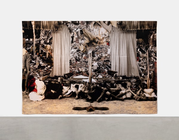 Interval VIII,&amp;nbsp;2024
Jacquard tapestry, cotton, wool, silk, Lurex, edition of 3 + 2AP
291 x 430 cm / 114.6 x 169.3 in