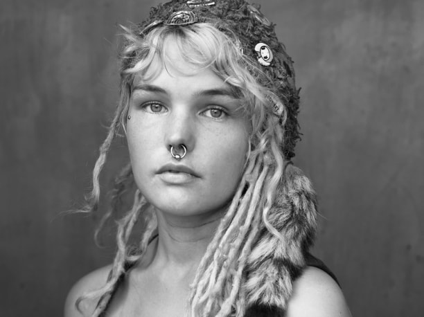 Woman with nose ring by Michael Joseph