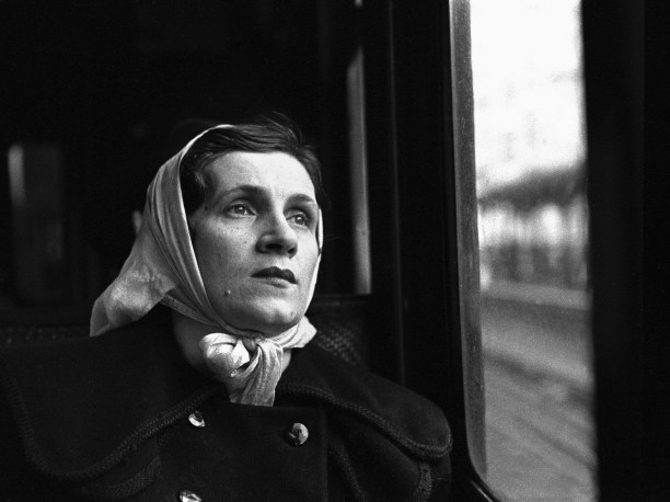 Woman with scarf by Vivian Cherry