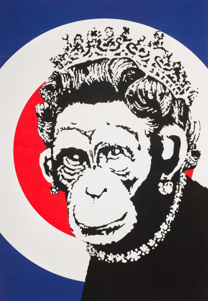 Banksy (b. 1974)  Monkey Queen, 2003