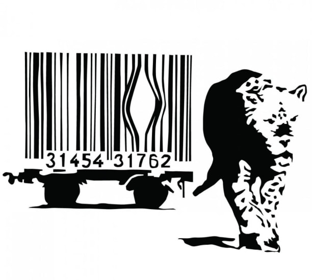 Banksy (b. 1974)  Barcode, 2004