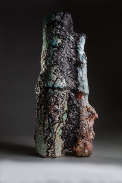 Pien, 2017 Glazed stoneware, mixed media