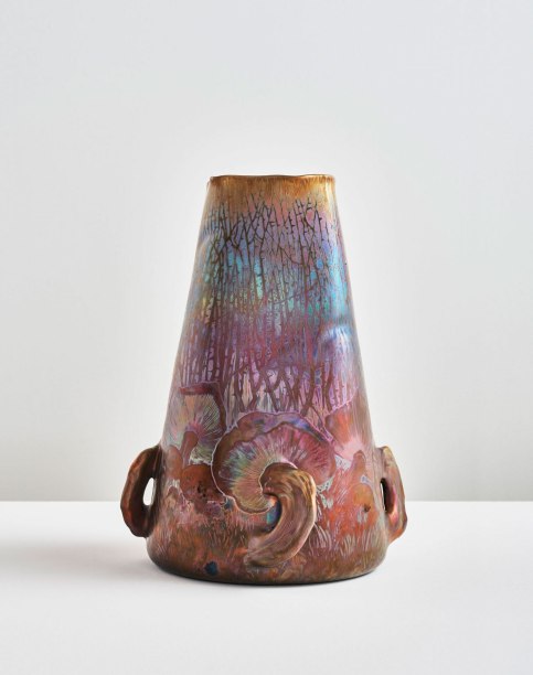 Cl&eacute;ment&nbsp;Massier Magical Mushroom Vase, C.1900