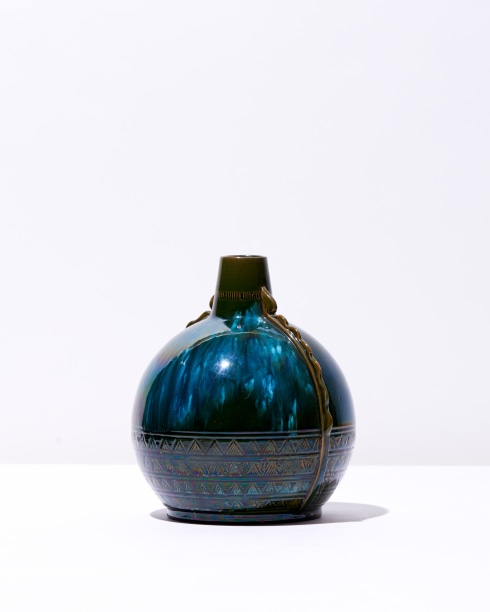 Christopher Dresser, Spherical Geometric Vase, c. 1880