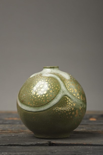 Raoul Lachenal, Golden Bubble Vase, c. 1910 - 1920