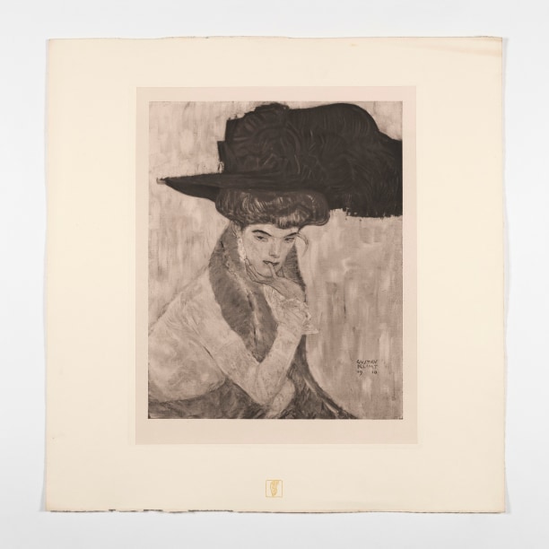 Gustav Klimt, The Black Feathered Hat [Das Werk], 1908-1914