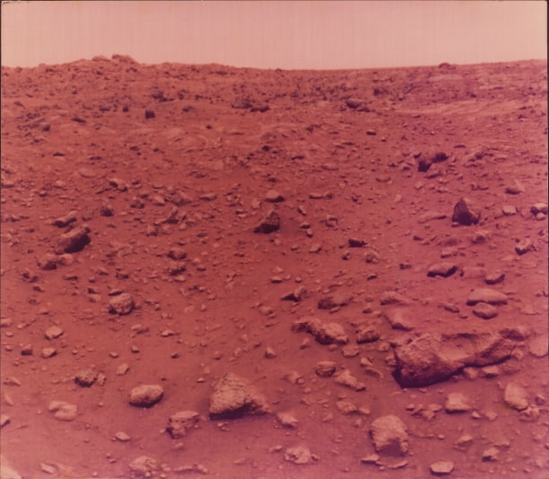 NASA First Colour Photo Taken on Mars, 1976