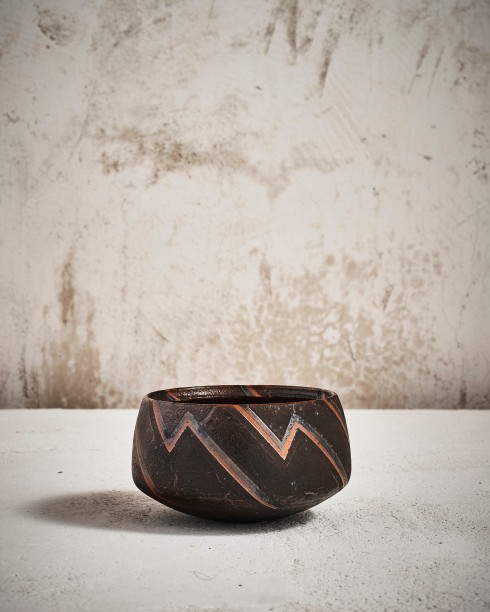 Abstract Decorated Bowl