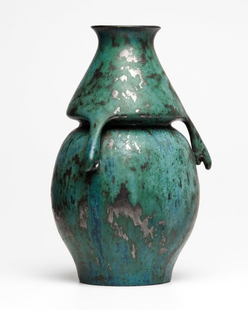 Pierre-Adrien Dalpayrat, Malachite Vase, c. 1900