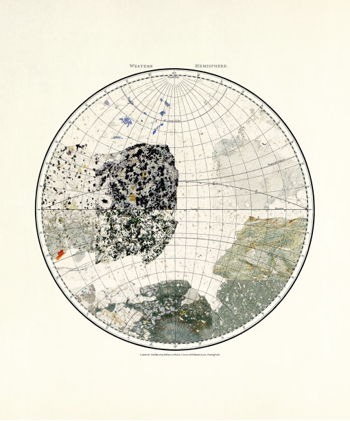 Elena Damiani, Mineral Cartographies (Western Hemisphere), 2019
