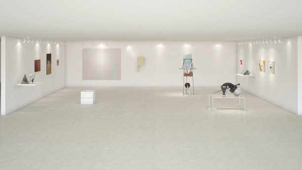 Vista da mostra virtual&nbsp;Unfolding Matter&nbsp;para a OVR: Art Basel Miami Beach