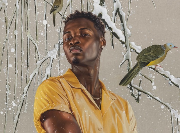 Currently on View: Kehinde Wiley | Portrait of Malak Lunsford II