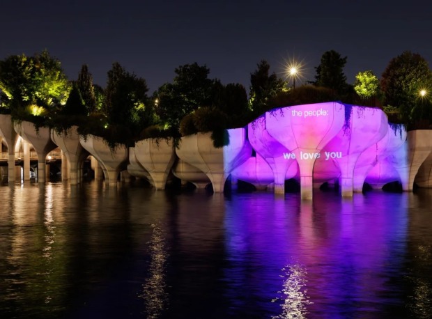 Jeffrey Gibson Records the Land’s Heartbeat in NYC Projections