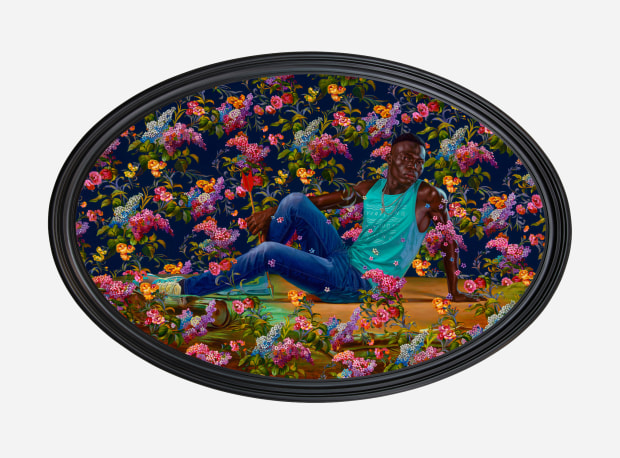 The Wounded Achilles (Fillippo Albacini), Oil on Canvas, 273.7 X 184.5cm, ©Kehinde Wiley