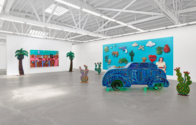 Frank Romero, Flying Saucers Seen Over Hollywood paintings