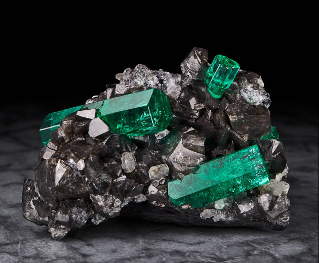 Magnificent Emeralds: Fura's Tears Emerald on Calcite