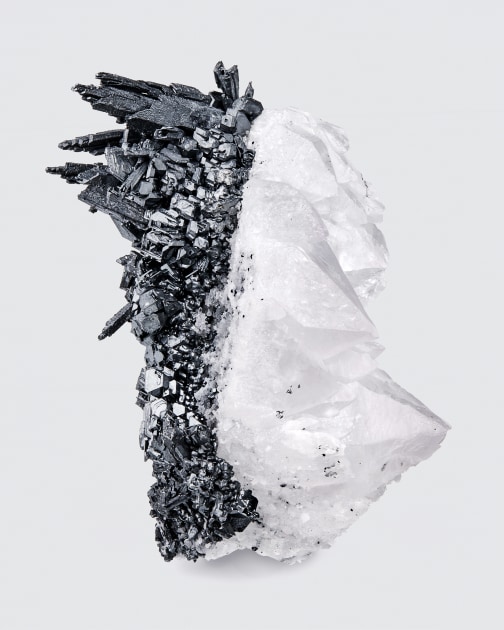 Acanthite on Quartz