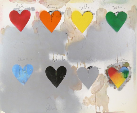 Jim Dine, Eight Hearts, 1970