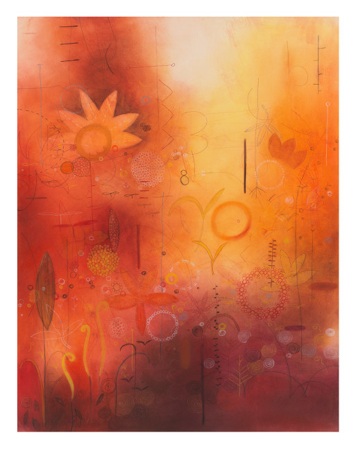 Firelight II,&amp;nbsp;2024
Mixed media on canvas
51 x 39 1/2 inches