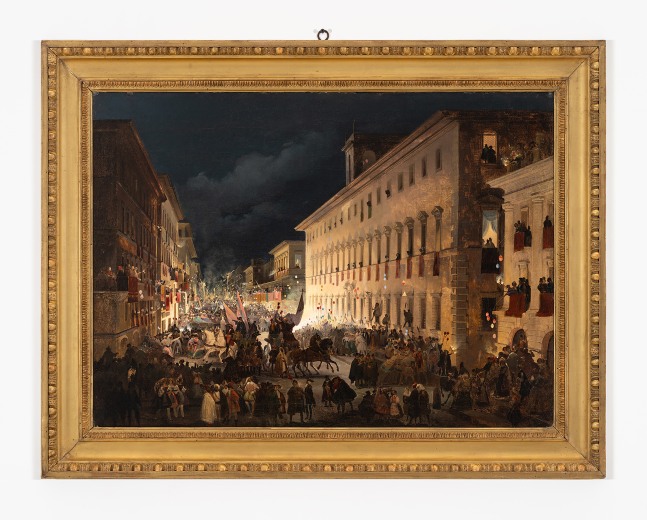 Ippolito Caffi (Belluno, 1809 &amp;ndash; Lissa, 1866)

Festa dei Moccoletti, via del Corso, Rome

Oil on canvas

34.5 x 44.5 inches

88 x 113 cm

(FP 23/038)