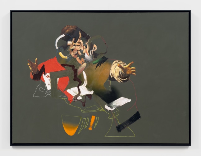 Pieter Schoolwerth

Portrait of &amp;quot;The Supper At Emmaus&amp;quot; (after Caravaggio)

2012

Oil, acrylic, and chalk inkjet on canvas

47.75 x 64.5 inches

121.3 x 163.8 cm