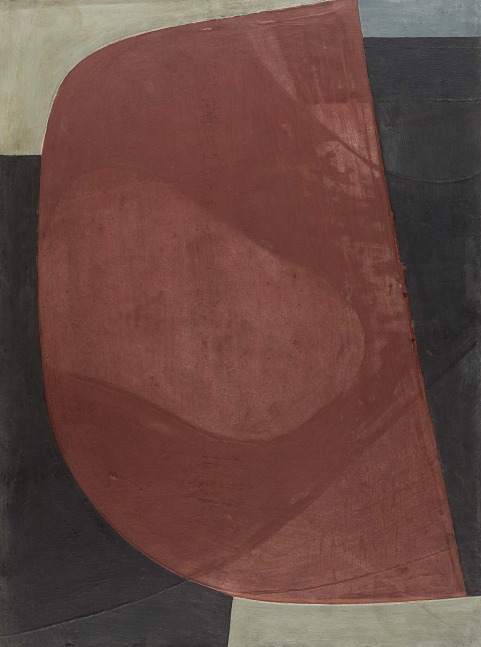 Maria Lassnig

Field Division

c. 1953

Oil on cardboard

50 &amp;times; 37 cm

&amp;copy; Maria Lassnig Foundation

Courtesy Maria Lassnig Foundation