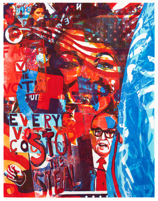 Zorawar Sidhu and Rob Swainston

November 19

2020-21

Multi-color woodblock print on paper

57.5 x 45.25 inches

146.1 x 114.9 cm

Edition of 5

$6,500