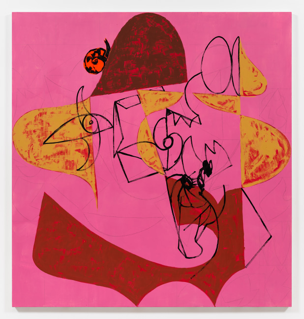 Charline von Heyl

Denial

2023

Acrylic and crayon on linen

82 x 78 inches

208.3 x 198.1 cm