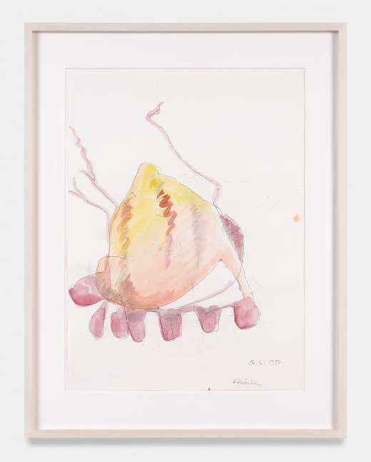 Maria Lassnig

Kössönöm

(Thank You)

1990

Pencil and watercolor on paper

30.5 x 23.75 in

77.6 x 60.3 cm

(ML 24/013)