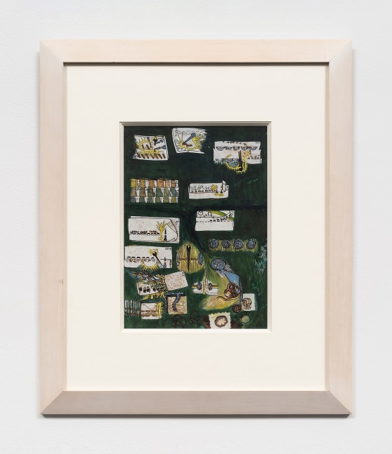 &amp;Ouml;yvind Fahlstr&amp;ouml;m

Skogssp&amp;aring;r [Trail of Prints in the Woods]

1962

Waterpaint and India ink on paper

11.5 x 8.1 inches

29.2 x 20.7 cm

(FP 24/009)