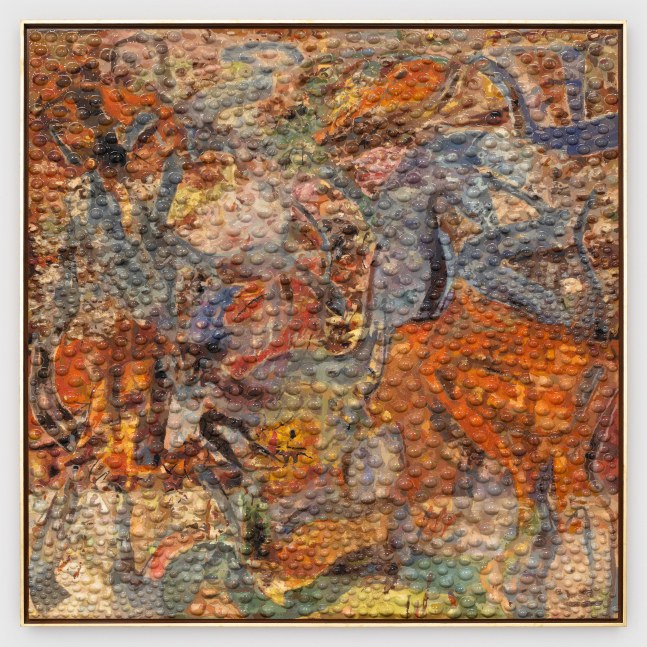 Jorge Pardo

Untitled

2022

Acylic paint on engraved MDF, triply birch, veneer, gold leaf

72 3/4 x 72 3/4 x 3 inches

184.8 x 184.8 x 7.6 cm