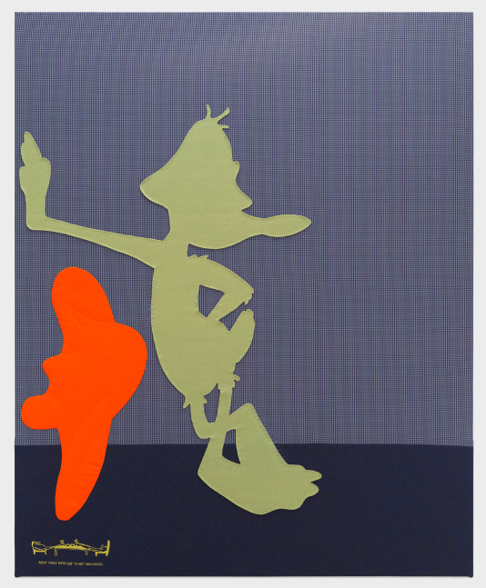 Cosima von Bonin

SOCIAL CLIMBER

2023

Wool, cotton, fleece

77 1/2 X 63 inches

197 X 160 cm