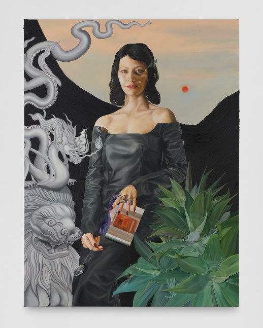 Chloe&amp;nbsp;Sa&amp;iuml; Breil-Dupont

A Red Sun, portrait of Nicolette, 2023-2024

oil, wax and resin on canvas

200h x 150w cm

78h x 59w in