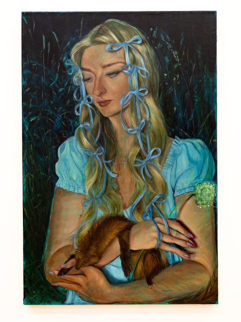 Samantha Joy&amp;nbsp;Groff

Archduchess of the Ridge, 2023

acrylic and oil on canvas

91.44h x 60.96w cm

36h x 24w in