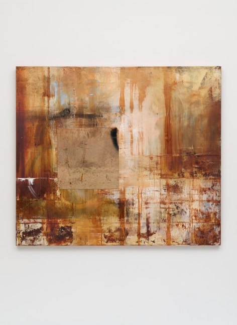 Devin B.&amp;nbsp;Johnson
Walkscapes #3 (Iron Oxide), 2021
oil and found object on linen
70 x 80 in
177.8 x 203.2 cm