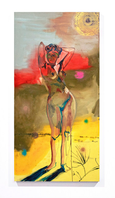 Mosie Romney
Body, 2021
oil and spray paint on canvas
72&amp;nbsp;x 36&amp;nbsp;in
183&amp;nbsp;x 91.5&amp;nbsp;cm