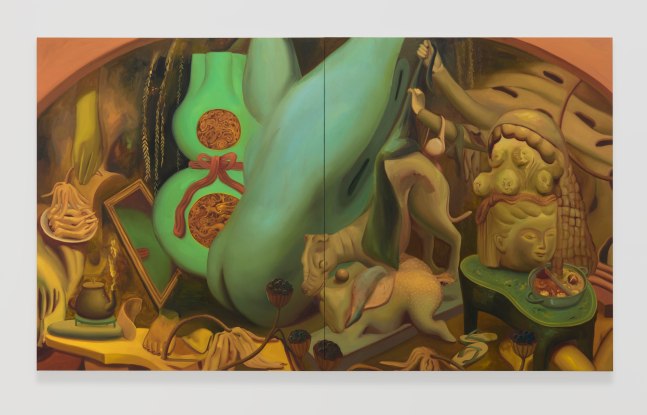 Dominique Fung
Material Manifestations in the Act of Remembrance, 2020
oil on canvas
84 x 144 in
213.34 x 365.8 cm
