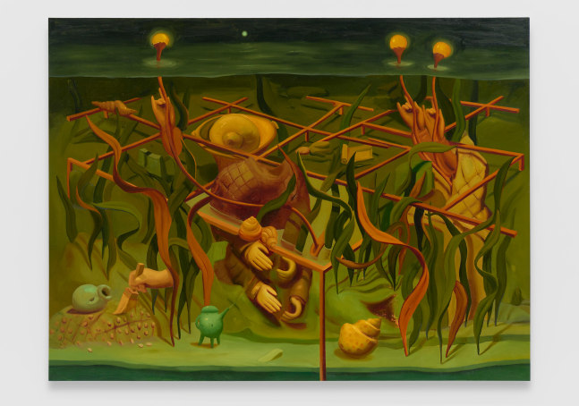 Dominique&amp;nbsp;Fung
Deep Sea Expedition, 2022
oil on canvas
72 x 96 in
182.9 x 243.8 cm