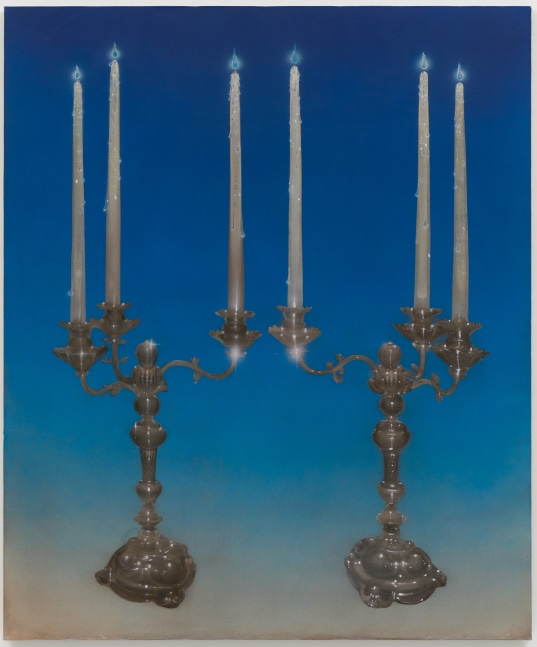 Rae&amp;nbsp;Klein

Two Candles, 2022

oil on linen

72h x 60w in

182.88h x 152.40w cm