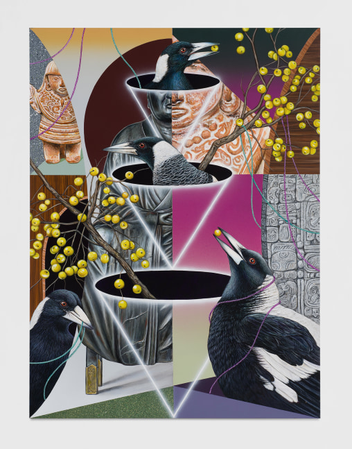 Christian&amp;nbsp;Ruiz Berman

Hide and seek, 2023

acrylic on panel

45.72h x 60.96w cm

18h x 24w in