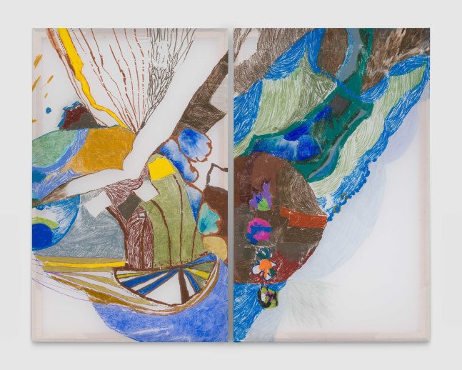 Ana Cl&amp;aacute;udia Almeida

Clavícula (clavicle), 2025

oil pastel and acrylic medium on cotton fabric

72 x 90 in
182.9 x 228.6 cm