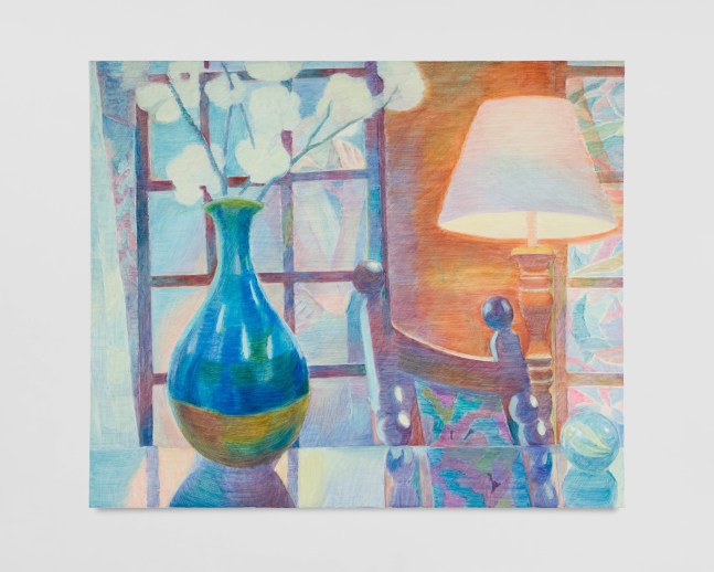 Yoora&amp;nbsp;Lee

Blue Vase and the light, 2024

oil on linen

61h x 74w cm

24h x 29w in