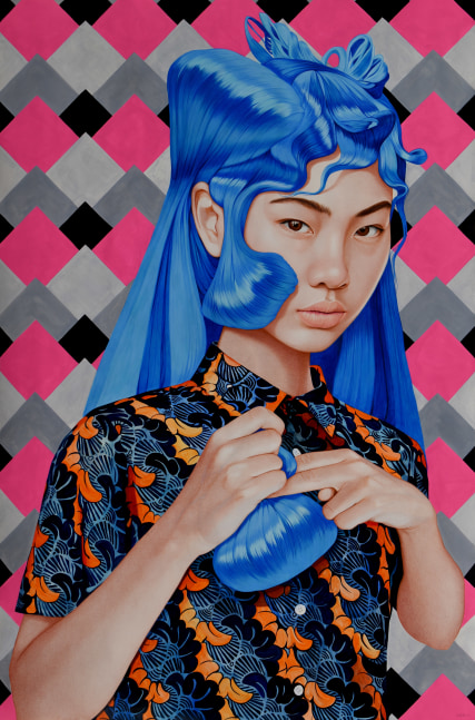 &amp;Aacute;ngeles&amp;nbsp;Agrela

Hoyeon, 2023

acrylic and pencil on paper

230h x 152w cm

91h x 60w in