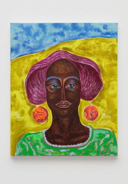 Simphiwe Ndzube
Nomalanga, 2021
acrylic on canvas
30 x 24 in
76 x 61 cm