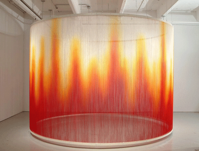 Teresita Fernández Fire, 2005 Installation view at The Fabric Workshop and Museum, Philadelphia