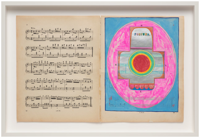 Sarah Cain
Music Book, 2008-2021
Acrylic, gouache and watercolor on vintage paper
12 1/2 x 20 inches
31.8 x 50.8 cm