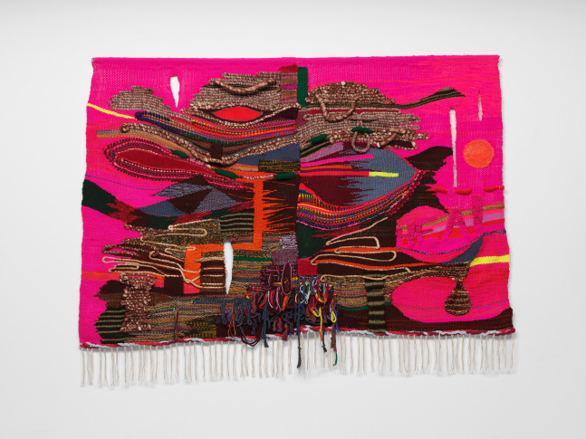 Terri Friedman HEAL, 2022/2023 Cotton, hemp, acrylic, wool, chenille and metallic fibers 48 x 72 inches 121.9 x 182.9 cm