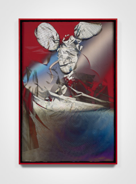 Larry Bell
Solar Study 39, 2024
Mixed media with aluminum and silicon monoxide mounted on canvas
Framed Dimensions:
62 1/4 x 42 1/4 x 4 inches
158.1 x 107.3 x 10.2 cm
Artwork Dimensions:
60 1/2 x 40 inches
153.7 x 101.6 cm