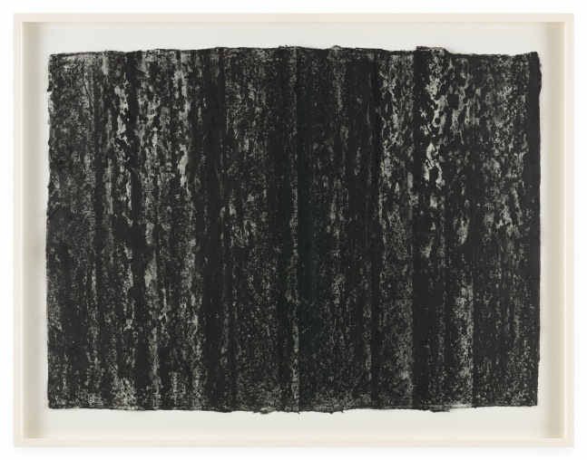 Richard Serra Ramble 3-7, 2015 Litho crayon on paper Framed Dimensions: 26 1/4 x 1 1/2 x 34 inches 66.7 x 3.8 x 86.2 cm Artwork Dimensions: 22 1/4 x 30 inches 56.5 x 76.2 cm